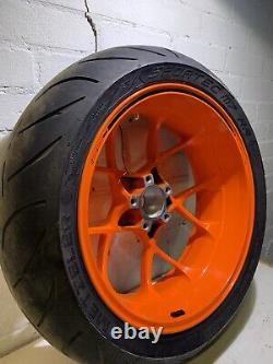 Ktm 1290 Superduke R & Gt 2014-2019 Rear Wheel Rim Complete Good Tyre