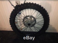 Ktm Exc / Sx front & rear takasaga excel rims, 21& 18 complete wheels