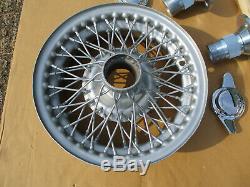 MG Midget Sprite wire wheel conversion hub set complete with wheels