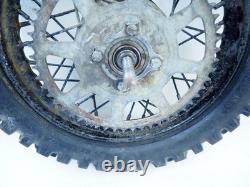 Malaguti Grizzly RCX 12 3.00X12 Rear Rim Complete Rubber Wheel