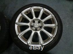 Mazda RX-8 complete set of four18 10 spoke alloys wheels tyres in silver 5 stud