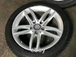 Mercedes Benz Oem W204 C250 C300 C350 Front Rear Set Rim Wheel & Tire 17 08-15