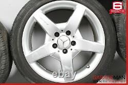 Mercedes R171 SLK350 CLK63 AMG R17 Sport Complete Wheel Tire Rim Staggered Set