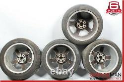 Mercedes R171 SLK350 CLK63 AMG R17 Sport Complete Wheel Tire Rim Staggered Set