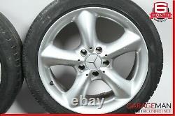 Mercedes W203 C230 C320 CLK350 Staggered R17 Wheel Tire Rim Set 7.5x8.5 Chrome