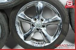 Mercedes W203 C230 CLK350 Staggered R17 Wheel Tire Rim Set 7.58.5 Chrome OEM