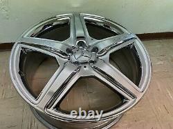 Mercedes W221 S63 S65 Cl63 S550 Cl550 Front Amg 20 Chrome Wheel Rim Oem 8.5 X20