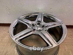 Mercedes W221 S63 S65 Cl63 S550 Cl550 Rear Back Amg 20 Chrome Wheel Rim Oem