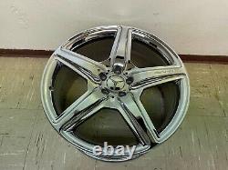 Mercedes W221 S63 S65 Cl63 S550 Cl550 Rear Back Amg 20 Chrome Wheel Rim Oem