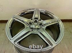 Mercedes W221 S63 S65 Cl63 S550 Cl550 Rear Back Amg 20 Chrome Wheel Rim Oem