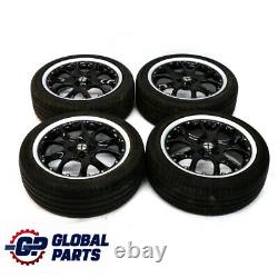 Mini R50 R56 Set Complete 4x Wheel Alloy Rim Tyres 17 7J Web Cross Spoke 98