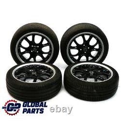 Mini R50 R56 Set Complete 4x Wheel Alloy Rim Tyres 17 7J Web Cross Spoke 98