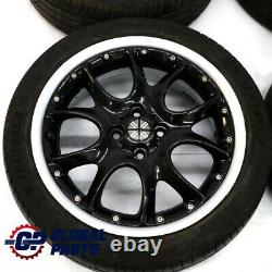 Mini R50 R56 Set Complete 4x Wheel Alloy Rim Tyres 17 7J Web Cross Spoke 98