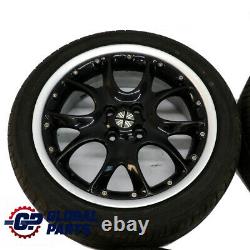 Mini R50 R56 Set Complete 4x Wheel Alloy Rim Tyres 17 7J Web Cross Spoke 98