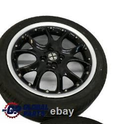 Mini R50 R56 Set Complete 4x Wheel Alloy Rim Tyres 17 7J Web Cross Spoke 98