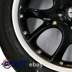 Mini R50 R56 Set Complete 4x Wheel Alloy Rim Tyres 17 7J Web Cross Spoke 98