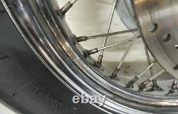 Moto Guzzi spoke wire front wheel 18 inch complete with discs, VGC