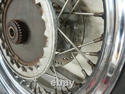 Moto Guzzi spoke wire rear wheel 17 inch complete with disc, VGC