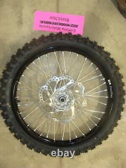 NEW 2022 Honda CRF450r-s oem DID complete front wheel rim brake rotor tire 250r