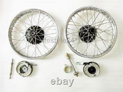 New 19 Complete Wheel Rim Pair Fit For BSA Enfield