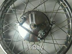 New Complete Front Wheel Rim 19 & 40 Hole With Drum Plate For Royal Enfield