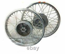 New Complete Pair Steel Wheel Rim Wm2 19 for Royal Enfield