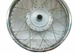 New Complete Pair Steel Wheel Rim Wm2 19 for Royal Enfield