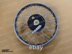 New Royal Enfield Wheel Rim 19 Half Width Hub Rear Complete Assembly