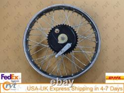 New Royal Enfield Wheel Rim 19 Half Width Hub Rear Complete Assembly