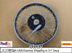 New Royal Enfield Wheel Rim 19 Half Width Hub Rear Complete Assembly