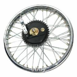 New Royal Enfield Wheel Rim 19 Half Width Hub Rear Complete Assembly