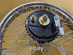 New Royal Enfield Wheel Rim 19 Half Width Hub Rear Complete Assembly