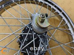 New Royal Enfield Wheel Rim 19 Half Width Hub Rear Complete Assembly