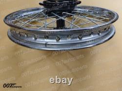 New Royal Enfield Wheel Rim 19 Half Width Hub Rear Complete Assembly