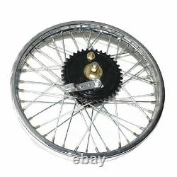 New Royal Enfield Wheel Rim 19 Half Width Hub Rear Complete Assembly