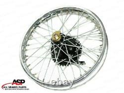 New Royal Enfield Wheel Rim 19 Half Width Hub Rear Complete Assembly