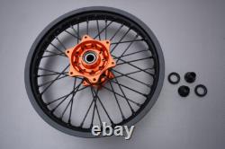 Orange Enduro Rear Wheel / Rim Complete HUSQVARNA FE 450 2024-X 2,15x18