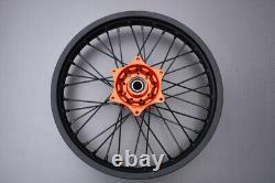 Orange Off-Road MX Rear Wheel / Rim Complete KTM EXC 250 TPI 2024 2,15x19