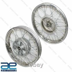 Pair Complete 16 Wm2 Jawa 250 350 Cw 36 Holes Wheel Rim With Spoke ECs