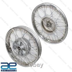 Pair Complete 16 Wm2 Jawa 250 350 Cw 36 Holes Wheel Rim With Spoke S2u