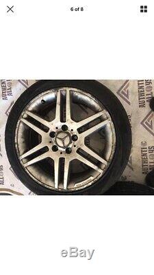 RARE GENUINE 17 Mercedes C Class W204 Alloy AMG Wheels & Tyres Complete