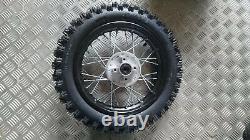 Rear Wheel Complete Rear 1.85x12 80/100-12 Black (12 mm) Pit Dirt Bike