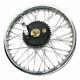 Rear Wheel Rim 19'' Complete + Spoke Half + Hub For Royal Enfield Bsa Bikes