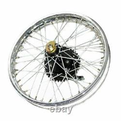 Rear Wheel Rim 19'' Complete With Spoke Half + Hub For Royal Bullet BSA Bike GEc