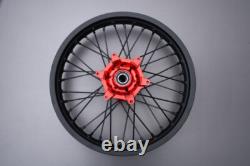 Red Enduro Rear Wheel / Rim Complete HONDA CRF 250 R CRF250R 2020-2021 2,15x18