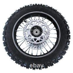 Rim tube tire 80/100-12 3.00-12 12-15MM axle 12Complete rear wheel For small