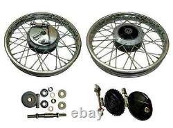 Royal Enfield Complete 19 Front & Rear Wheel Rim Bullet Electra 350 500cc DLX