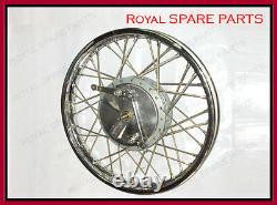 Royal Enfield Complete Front Wheel Rim 19 & 40 Holes With Drum Plate