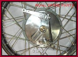 Royal Enfield Complete Front Wheel Rim 19 & 40 Holes With Drum Plate