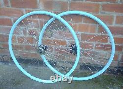 Ryde Zac2000 Celeste 36h Track Wheels, Aci Spokes, Flip Flop